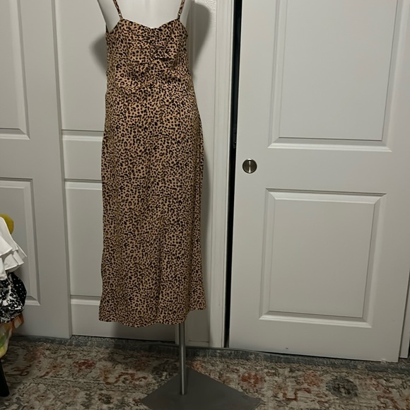 Love Riche Brown Tan Cut Out Ruched Sundress - Picture 5 of 11
